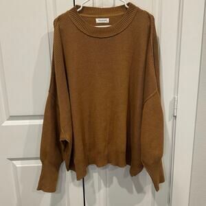 Like new camel oversized sweater from Pink Lily size M